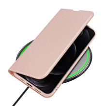 DUX DUCIS piniginės dėklas SKIN PRO, skirtas IPHONE 13 Pro Max, rožinis DUX DUCIS piniginės dėklas SKIN PRO, skirtas IPHONE 13 Pro Max, rožinis