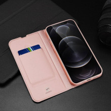 DUX DUCIS piniginės dėklas SKIN PRO, skirtas IPHONE 13 Pro Max, rožinis DUX DUCIS piniginės dėklas SKIN PRO, skirtas IPHONE 13 Pro Max, rožinis