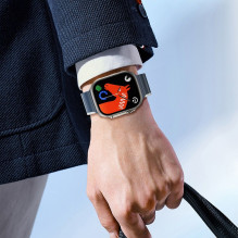 „Apple Watch“ apyrankė Hoco magnetinis silikoninis 42 / 44 / 45 / 49 mm AS102 vidurnakčio mėlyna su pilka „Apple Watch“ apyrankė Hoco magnetinis silikoninis 42 / 44 / 45 / 49 mm AS102 vidurnakčio mėlyna su pilka