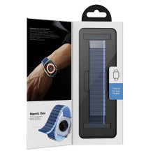 Apple watch band Hoco magnetic silicone 42 / 44 / 45 / 49 mm AS102 midnight blue with gray