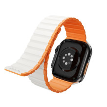 „Apple Watch“ apyrankė Hoco magnetinė silikoninė 42 / 44 / 45 / 49 mm AS102 žvaigždžių šviesos ir oranžinės spalvos „Apple Watch“ apyrankė Hoco magnetinė silikoninė 42 / 44 / 45 / 49 mm AS102 žvaigždžių šviesos ir oranžinės spalvos