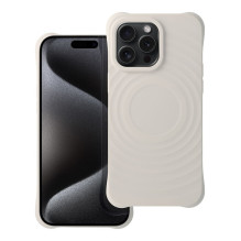 Case for iPhone 15 PRO Silicone Zephyr Mag Cover zgodny z MagSafe white