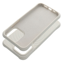 Dėklas iPhone 15 PRO Silicone Zephyr Mag Dangtelis zgodny z MagSafe baltas