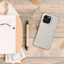 „iPhone 16“ silikoninis „Zephyr Mag Cover“ dėklas, suderinamas su „MagSafe“, baltas