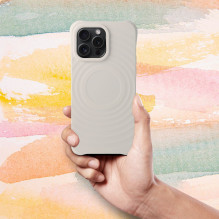 „iPhone 16“ silikoninis „Zephyr Mag Cover“ dėklas, suderinamas su „MagSafe“, baltas