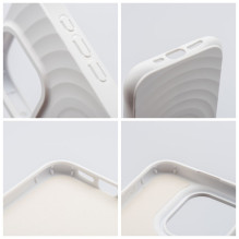 Case for iPhone 16 Silicone Zephyr Mag Cover compatible with MagSafe white