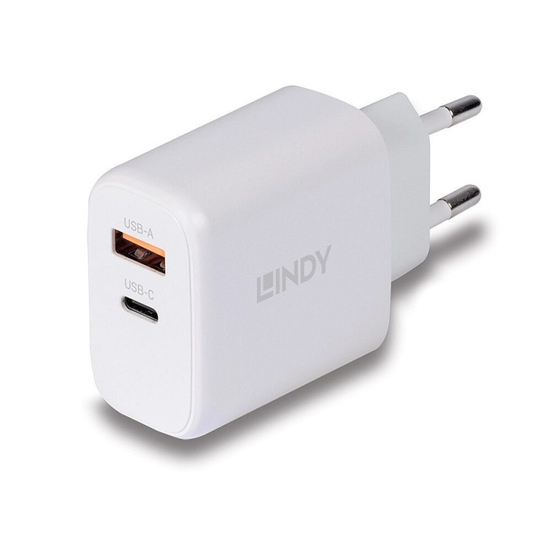 Lindy 73428 mobiliųjų įrenginių įkroviklis Universalus baltas AC Greitas įkrovimas patalpose
