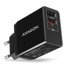 Axagon ACU-QS24 mobiliojo įrenginio įkroviklis, išmanusis telefonas, juodas AC Greitas įkrovimas, skirtas vidaus patalpo