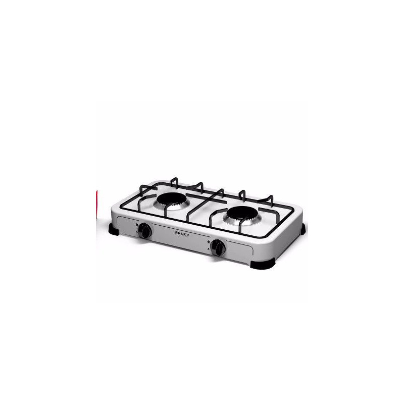 BROCK GS 002 W hob White Countertop 47 cm Gas 2 zone(s)