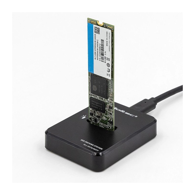 Qoltec M.2 SATA NGFF USB 3.1 SSD Docking Station