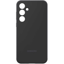 „Samsung“ silikoninis dėklas, skirtas „Samsung Galaxy A55“, juodas EF-PA556TBEGWW