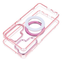 Case for Samsung A57 Frame Circle Stand compatible with MagSafe pink Case for Samsung A57 Frame Circle Stand compatible with MagSafe pink
