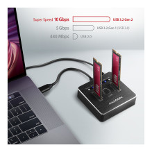 AXAGON ADSA-M2C NVMe CLONE DUAL SSD Docking Station AXAGON ADSA-M2C NVMe CLONE DUAL SSD Docking Station