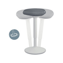 LEITZ Ergo Active Stehhocker mit Komfortsitz, hellgrau