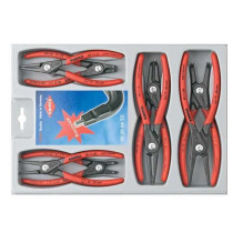 Knipex KNIPEX precision circlip pliers set 00 20 04 SB (red, 8 pieces) Knipex KNIPEX precision circlip pliers set 00 20 04 SB (red, 8 pieces)