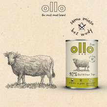 OLLO OLLO Pure Jautienos ir žaliųjų skrandžių šlapias šunų ėdalas - 400g