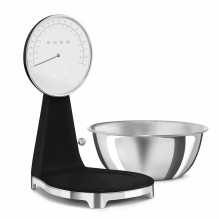 SMEG analoginė ir skaitmeninė virtuvės svarstyklė Black KSF01BLWW