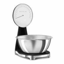 SMEG analoginė ir skaitmeninė virtuvės svarstyklė Black KSF01BLWW