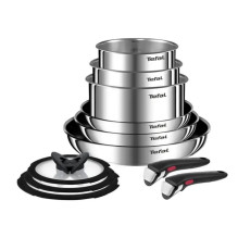 Virtuvės Indų Rinkinys - TEFAL Ingenio Emotion 11 dalių Nerūdijančio Plieno Nepridegantis Virtuvės Indų Rinkinys - TEFAL Ingenio Emotion 11 dalių Nerūdijančio Plieno Nepridegantis