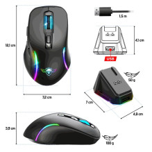 „Spirit Of Gamer ELITE M50“ belaidė RGB ausinė „Spirit Of Gamer ELITE M50“ belaidė RGB ausinė