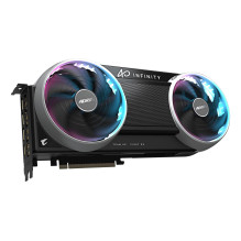 Vaizdo plokštė - Gigabyte AORUS GeForce RTX 5080 INFINITY 16G Pilkai Juoda