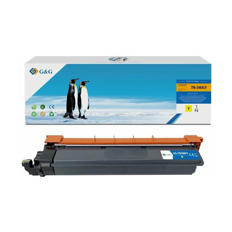 G&amp;G Toneris Brother TN248XL Y Geltona gelis