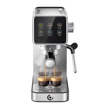 Kavos Aparatas - AMZCHEF CE-AZ-EM1507-SV Espreso Kavos Aparatas, 20 Bar, 1 350 W, 51 mm, 1,2 L, Sidabrinis