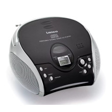 Lenco SCD-24 Skaitmeninis FM juodas Silver MP3 atkūrimas