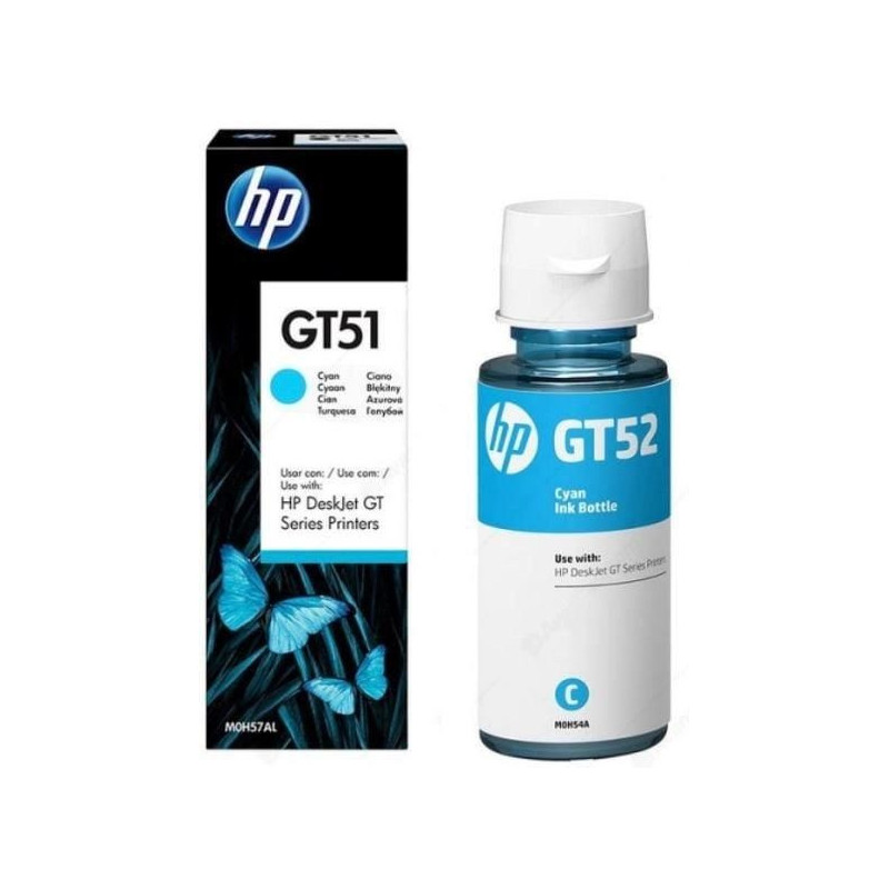 HP GT52 Originalus žydro rašalo buteliukas