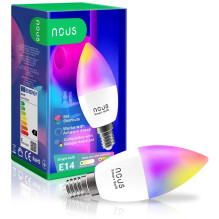 Nous "Smart WiFi RGB LED Bubl E14 P4" Multicolor
