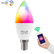 Nous "Smart WiFi RGB LED Bubl E14 P4" Multicolor