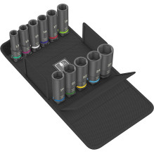 Wera 8790 C Impaktor Deep Set 1, 11 pieces, socket wrench (black, 1 / 2"