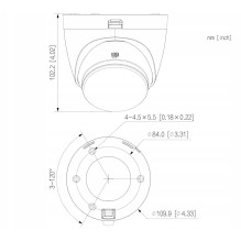 Dahua HAC-HDW1549X-A-PRO-0280BDIP White Dahua HAC-HDW1549X-A-PRO-0280BDIP White