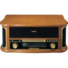 Lenco TCD-2551WD audio turntable Belt-drive audio turntable Wood Automatic 8711902082903