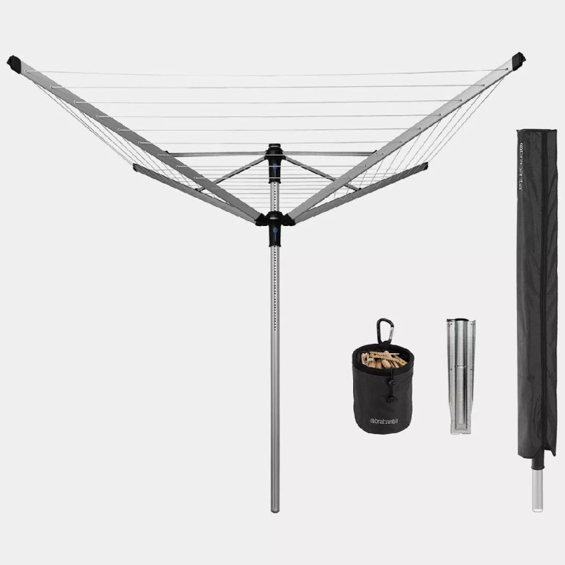Brabantia 117145 skalbinių džiovyklė / virvė pilka
