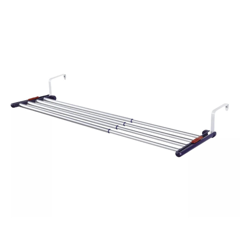Leifheit Quartett Duo Wall-mounted rack Black Stainless steel