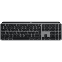 Logitech MX Keys S for Mac keyboard Office RF Wireless + Bluetooth QWERTY US International Aluminium Black
