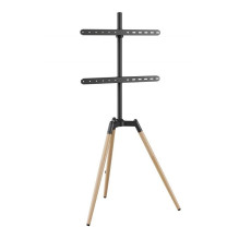 Gembird TVS-65S-01 Televizoriaus laikiklis / stovas 165,1 cm (65") Juodas medinis
