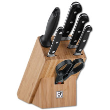 Set. Knife block bamboo...