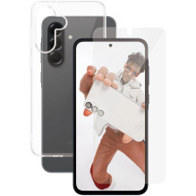 PanzerGlass SAFE . pagal ® 2-in-1 Rinkinys Samsung Galaxy A56 5G Didelis kiekis skaidrių ekrano apsaugų 50 vnt.
