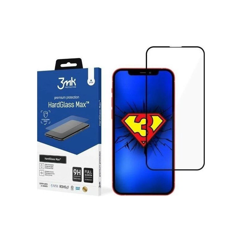 Apple iPhone 13 Pro Max14 Plus - 3mk HardGlass Max™ ekrano apsauga