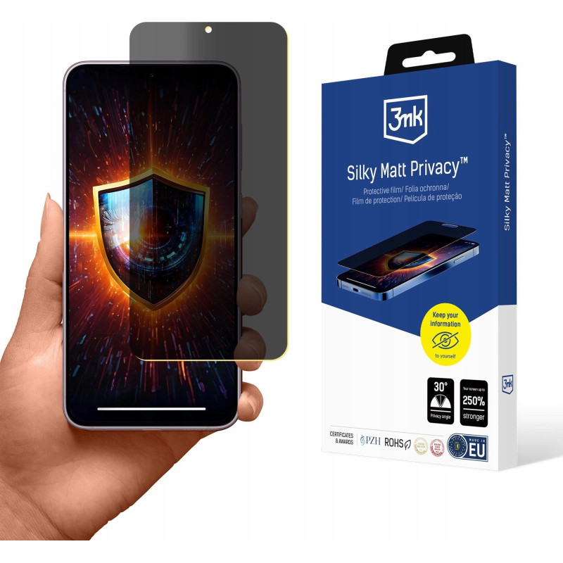 „Samsung Galaxy S24+“ – 3 mk šilkinis matinis privatumo efektas