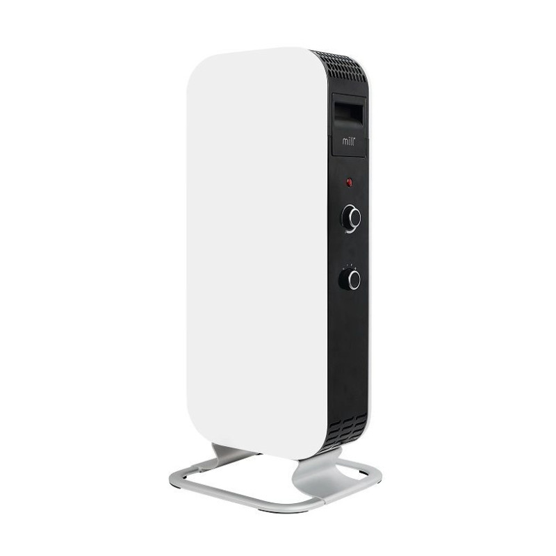 Mill Gentle Air Indoor Black White 1000 W Oil electric space heater