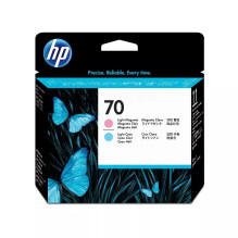 HP 70 Šviesiai rausvai rausvos ir šviesiai žydros spalvos „DesignJet“ spausdinimo galvutė