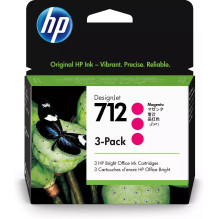 HP 712 3-pack 29-ml Magenta DesignJet rašalo kasetė
