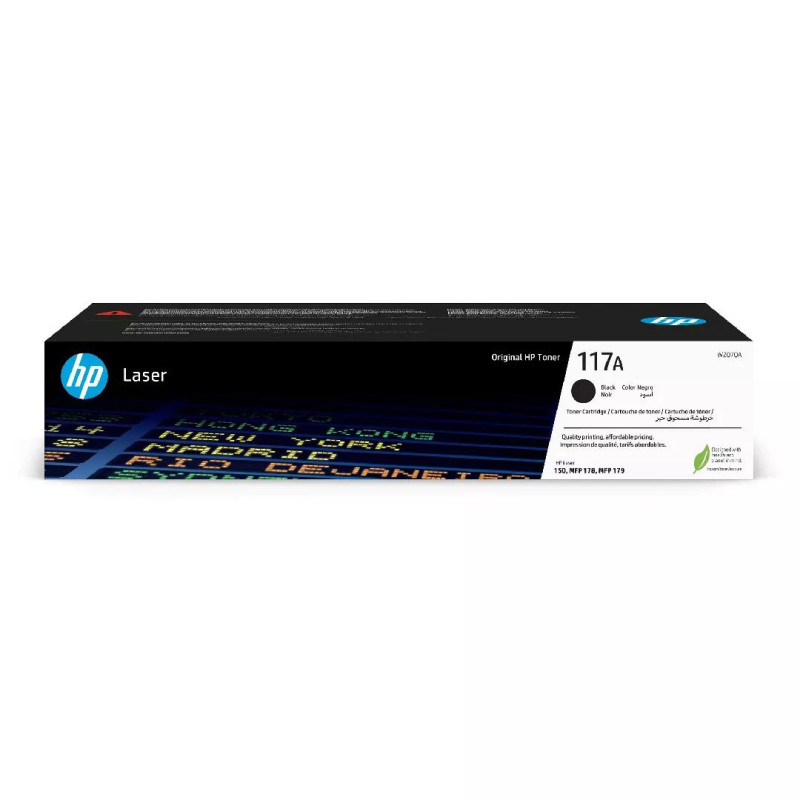 HP 117A Juoda originali lazerinio spausdintuvo tonerio kasetė