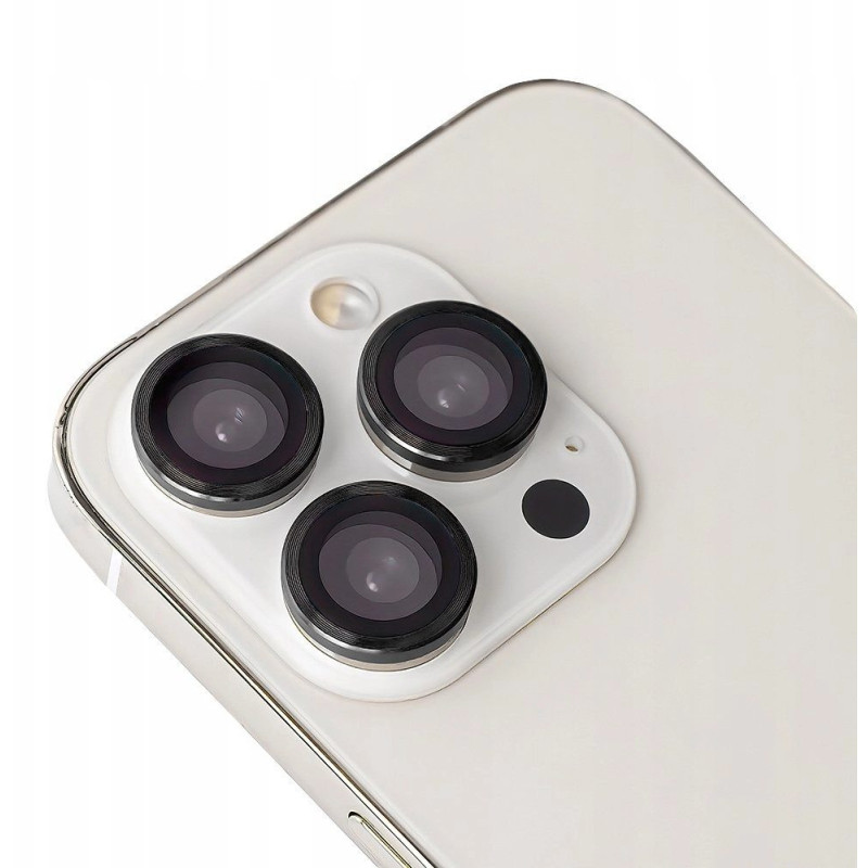 Akinių lęšių rinkinys, skirtas Samsung Galaxy A15 4G / A15 5G su juodu rėmeliu (3 vnt.)