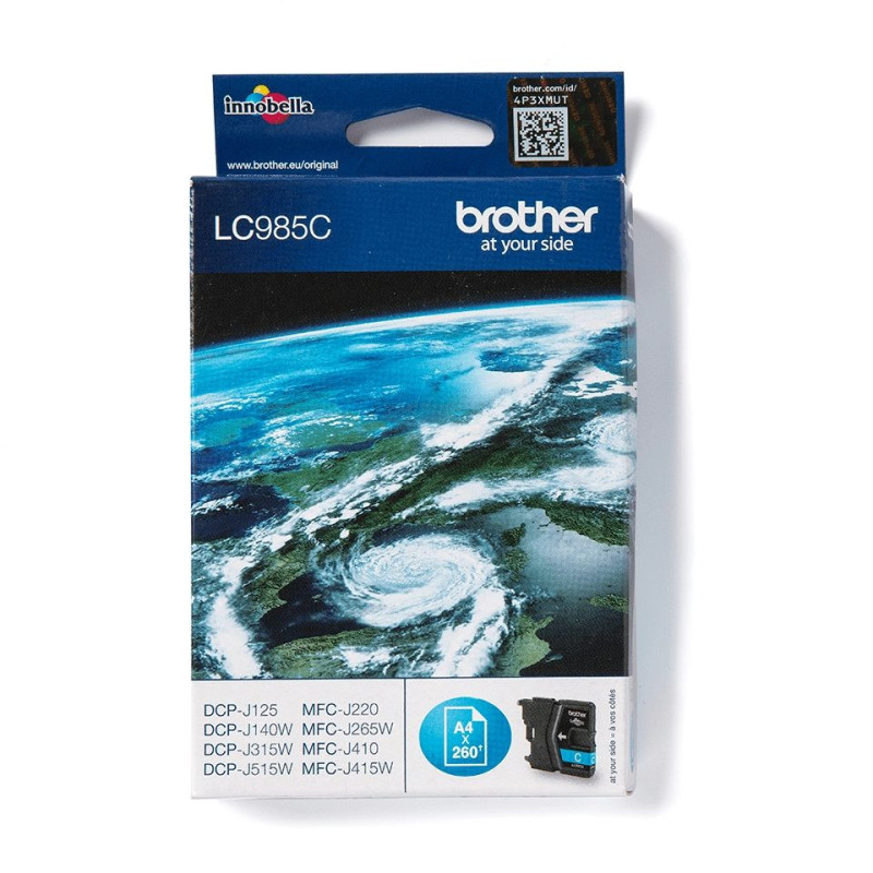 Brother LC985C rašalo kasetė 1 vnt. Originali žydra