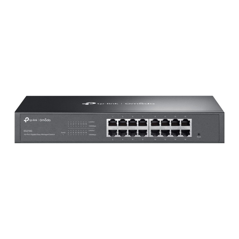 TP-Link Omada ES216G tinklo komutatorius Valdomas L2 Gigabito eternetas (10 / 100 / 1000) Juodas