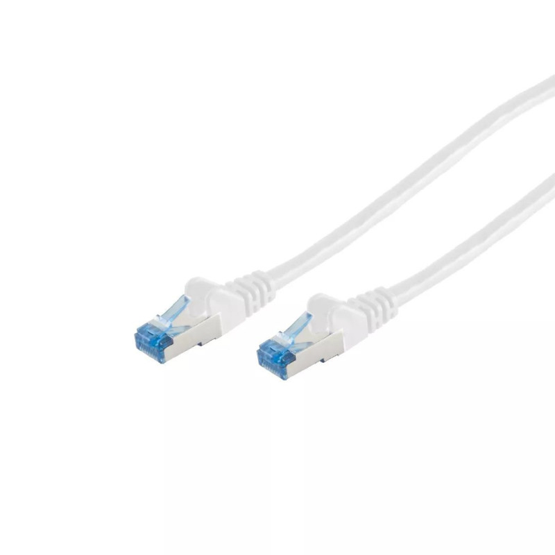 S / CONN 75712-W tinklo kabelis, baltas, 2 m Cat6a S / FTP (S-STP)